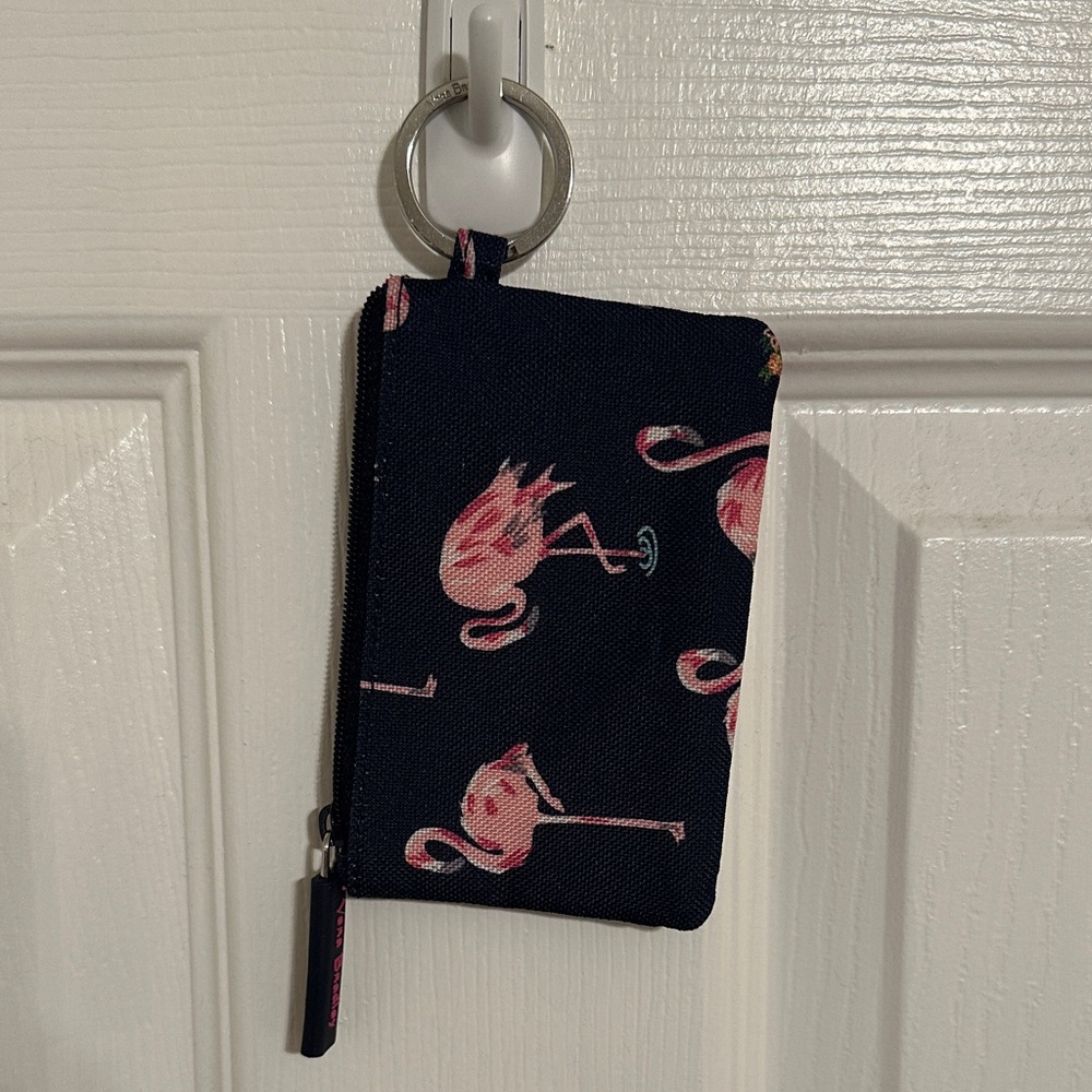 Vera Bradley Navy and Pink Flamingo Wallet